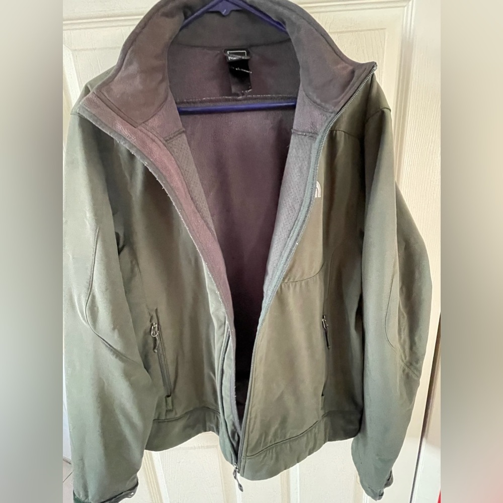Northface Apex Soft Shell Men’s Size Medium Olive… - image 2